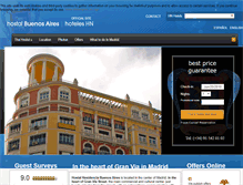 Tablet Screenshot of hostalbuenosaires-madrid.com